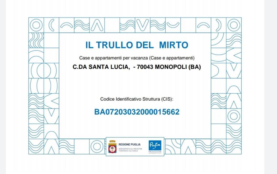 Villa Il Trullo Del Mirto Selva Di Fasano Exterior foto